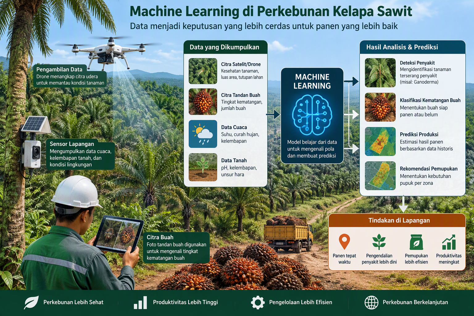 PERAN MACHINE LEARNING DALAM PRECISION AGRICULTURE UNTUK PENGELOLAAN PERKEBUNAN KELAPA SAWIT